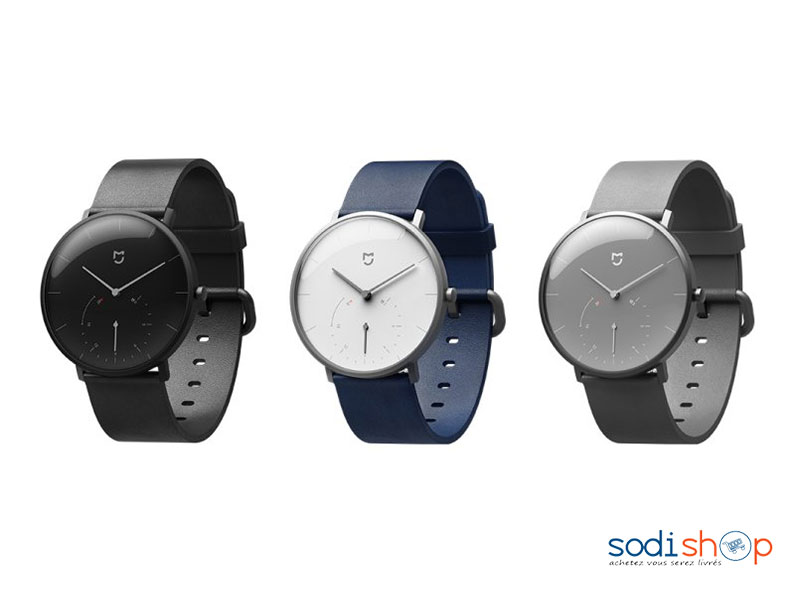 Mijia Quartz Watch Edition Classique Couleur Noire et Bleue