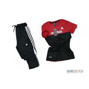 Jogging Complet Adidas Couleur Noir Rouge BO0019