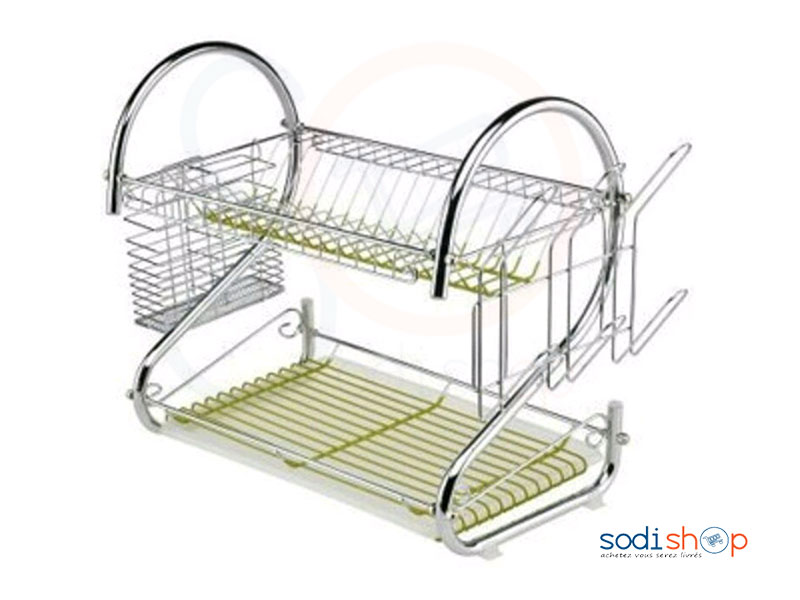Egouttoir Garde Vaisselle En Inox 2 Etages AS0036