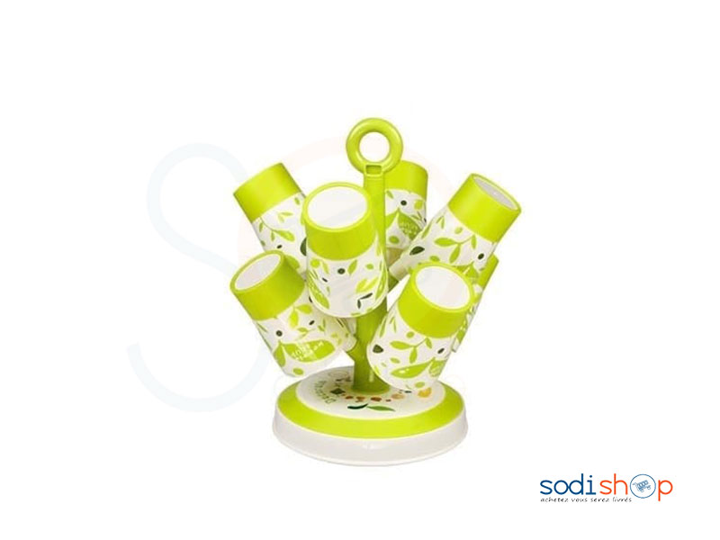 Lot de bol à boire avec Perchoir en plastique-AS0036