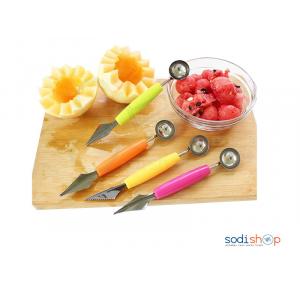 Coupe Pasteque- Acier Inoxydable Et Cuillère À Melon - AS0036