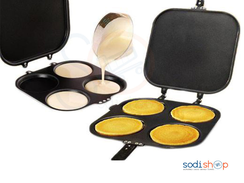 Maker Pancake Multi-fonction anti-adhérent (Donne 4 crêpes en même temps) - AS0036 – Image 2