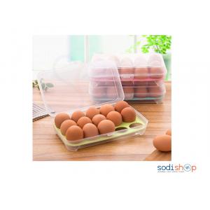 Boite Alvéole à œufs Plastique de Rangement Pour 15 œufs - AS0036