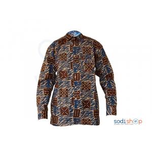 Chemise en Wax imprimé-MJ0022