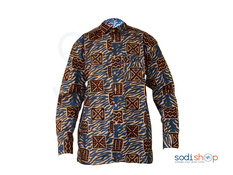 Chemise en Wax imprimé-MJ0022