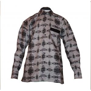 Chemise Homme en Woodin Noir et Blanc Taille L MJ0022