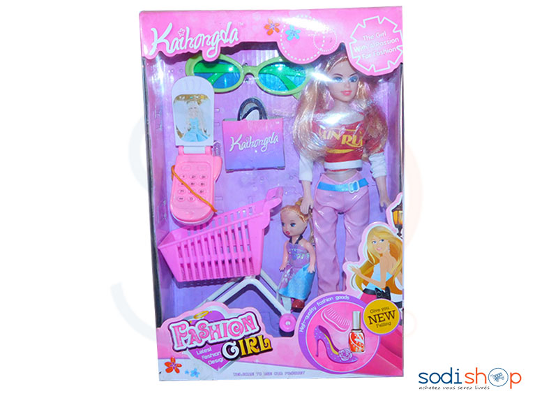 Poupée pour Petite Fille Plus Accessoires - AK0036