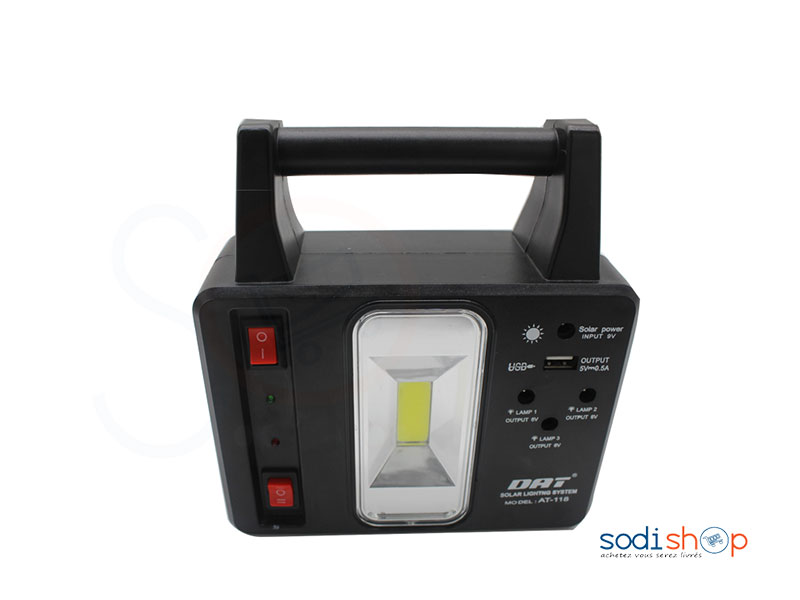 Kit Système d'éclairage solaire DAT AT-118-BC0045