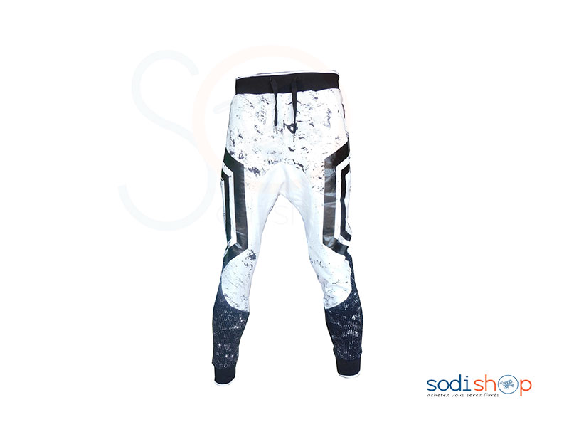 Jogging Waguess Couleur Noir et Blanc WA0021