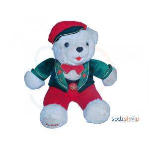 Peluche Pour Enfant Couleur Blanche-Rouge-Verte