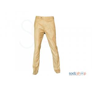 Pantalon en Tissu Pour Homme Jaune Moutarde WA0021