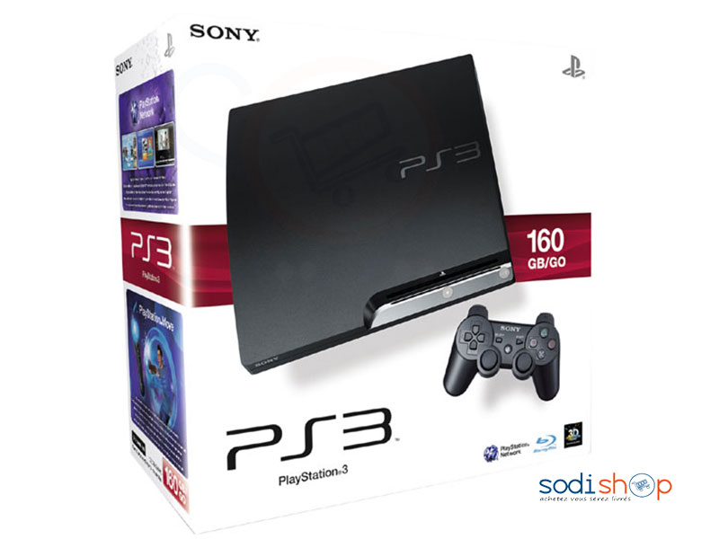 Playstation 3 Noir de 160Go de disque Dur Avec La manette - MD0044