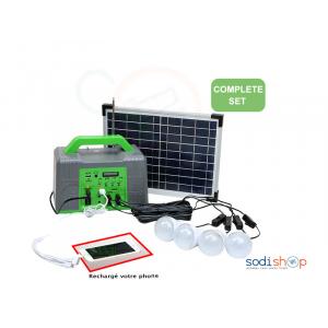 Kit Solaire d'énergie SK0610W-10W 4 Ampoules SYE0042