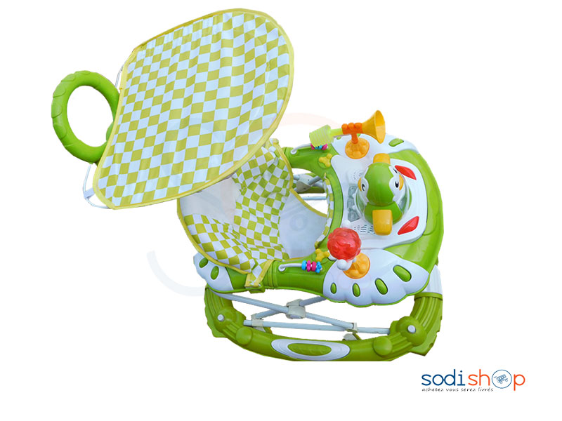 Trotteuse Jeu Pour Bébé Couleur Verte-Blanche