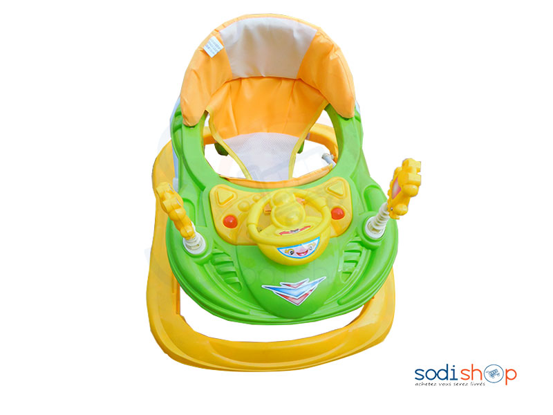 Trotteuse Jeu Pour Bébé Couleur Jaune-Verte