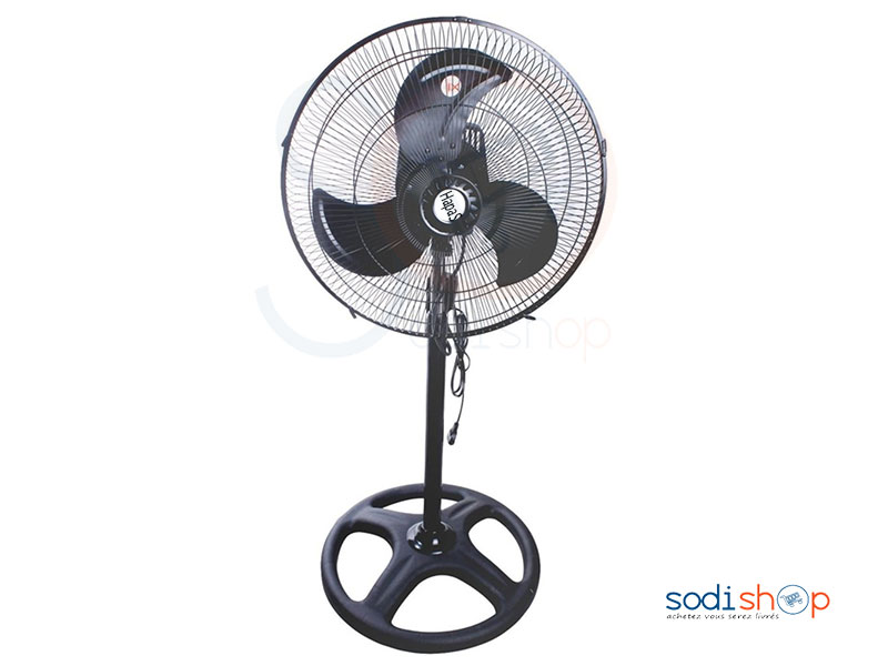 Ventilateur sur pied Kepas en metal-noir