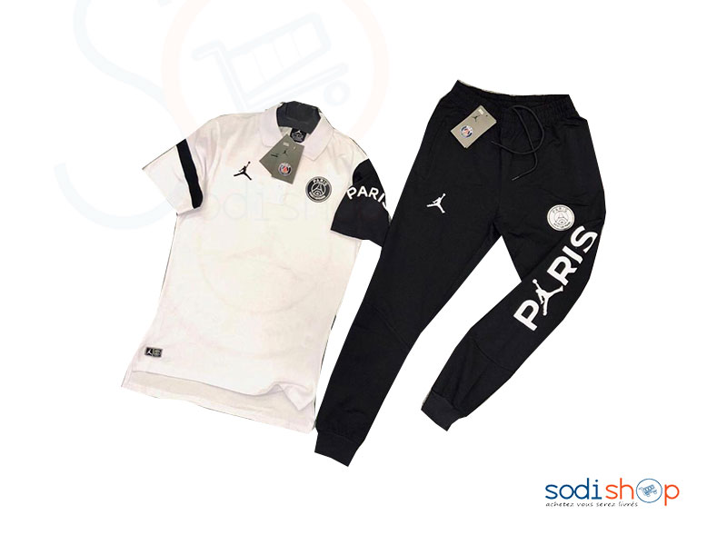 Ensemble Tee-shirt Air Jordan Couleur Noir Blanc BO0019