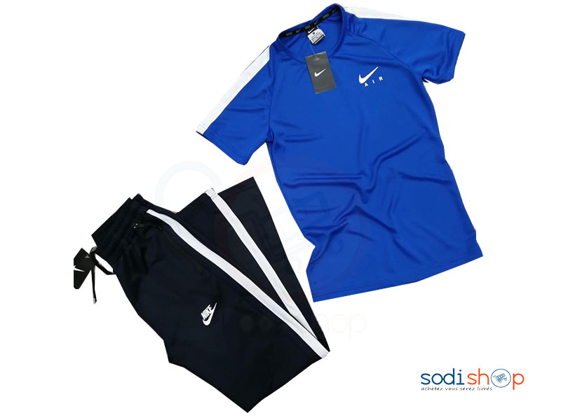 Jogging Complet Nike Air Couleur Noir Bleu BO0019