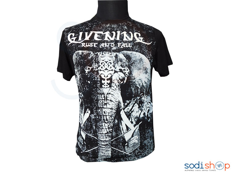 T-shirt Givening Style urbain Coton Homme Imprimé-WA0021