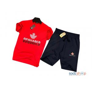Ensemble Maillot DSQUARED Couleur Rouge Noir BO0019