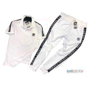 Ensemble Adidas T-Shirt + Pantalon Couleur Blanche BO0019