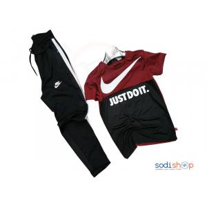 Ensemble Jogging NIKE Couleur Noir Rouge Bordeaux BO0019