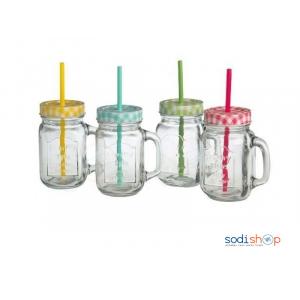 Verre avec Couvercle et tige pour boire - Vendu par unité - AM0036