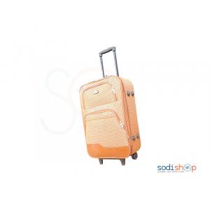 Valise à Roulette Double Trolley Couleur Marron Claire Moyen BG0053