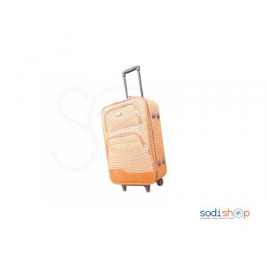 Valise à Roulette Double Trolley Couleur Marron Claire Petit BG0053