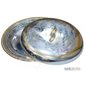 Vaisselle de Service Plateau En acier Inoxydable Argenté/Doré VI0050