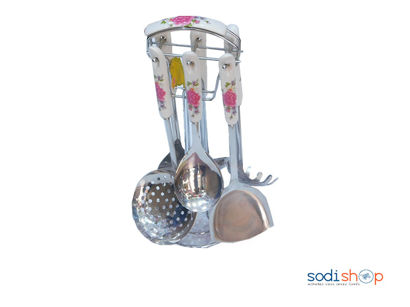 Ensemble d’ustensiles de cuisine 6 Pièces – Louche + Spatule VI0050