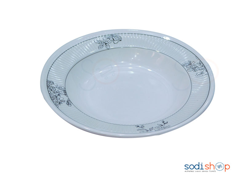 Assiette plate en plastique pour une personne-VI0050