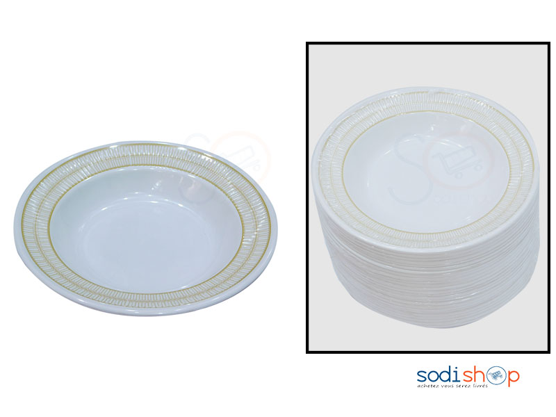 Assiette Plate en Plastique Incassable VI0050 – Image 2