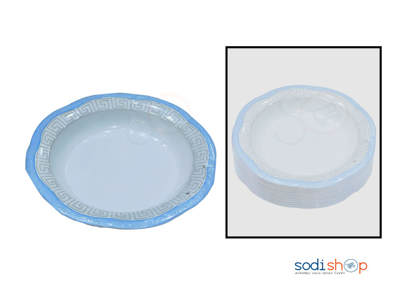 Assiette Plate en Plastique Incassable VI0050