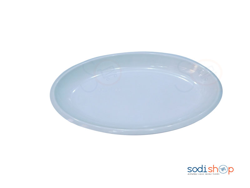 Assiette blanche en plastique pour une personne-VI0050