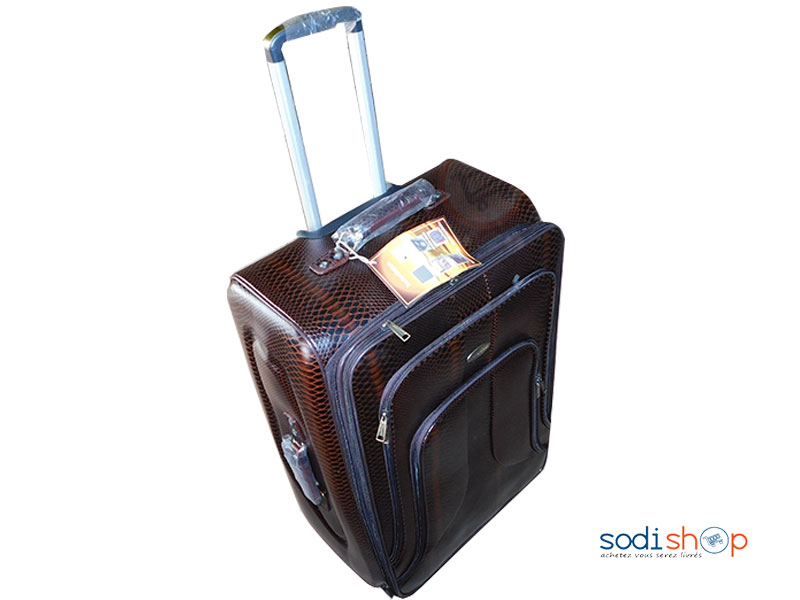 Valise à Roulette Double Trolley Couleur Marron Grand BG0053 – Image 3
