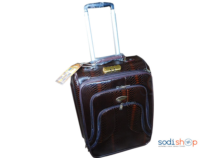 Valise à Roulette Double Trolley Couleur Marron Grand BG0053