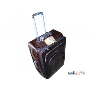 Valise à Roulette Double Trolley Couleur Marron  Taille L BG0053