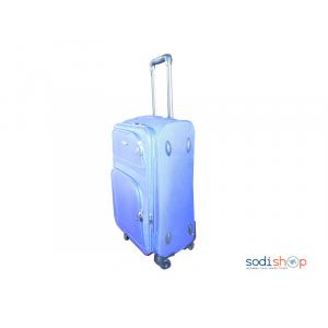 Valise à Roulette Double Trolley Couleur Bleue Moyen BG0053