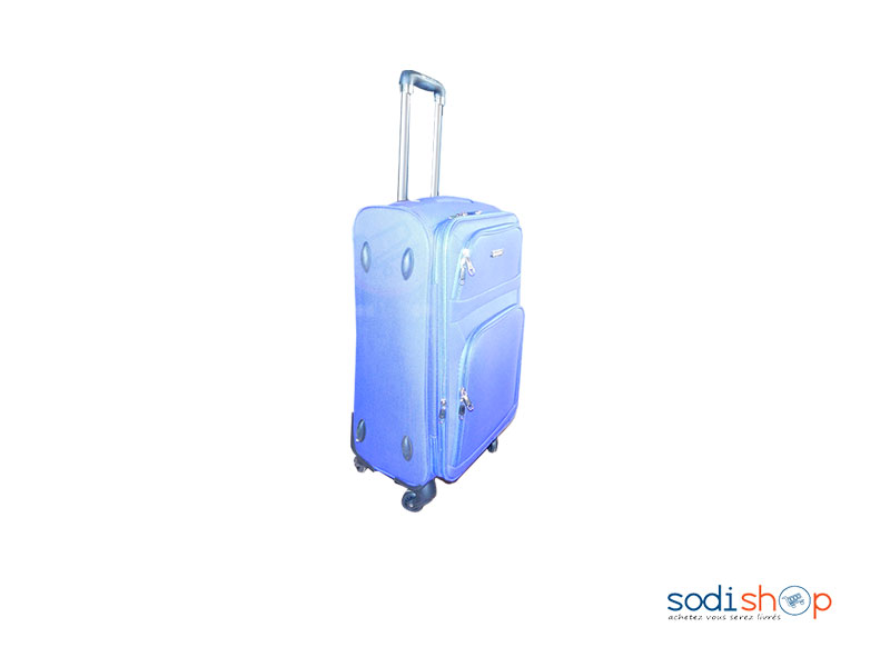 Valise à Roulette Double Trolley Couleur Bleue Petit BG0053