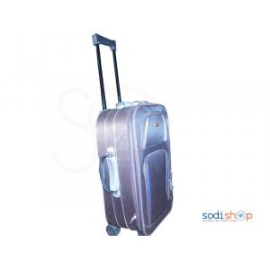 Valise à Roulette Double Trolley Couleur Violet Noire Grand BG0053