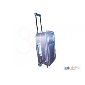 Valise à Roulette Double Trolley Couleur Violet Noire Moyen BG0053