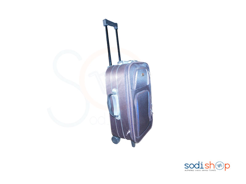 Valise à Roulette Double Trolley Couleur Violet Noire Petit BG0053
