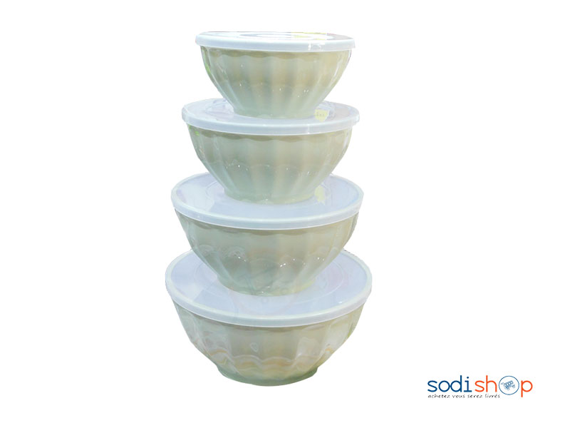 Ensemble de Tasse Bols En Plastique 4 Pièces VI0050
