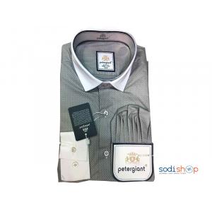 Chemise Manche Longue pour Homme Petergiant Vert Gris