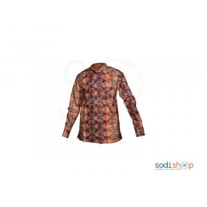 Chemise Manche Longue à Motif Pour Homme MJ002