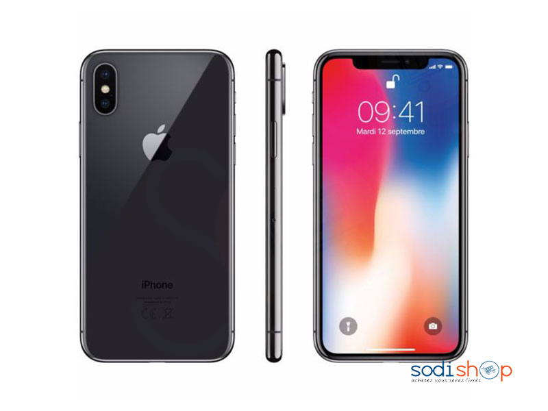 Téléphone Portable Smartphone Iphone X- 64Go Mémoire Interne - 3Go RAM- Ecran 5,8 pouces-AC0095