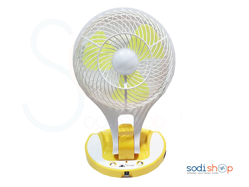 Mini ventilateur électrique rechargeable à deux vitesses avec lampe-Mini Fan – Image 2