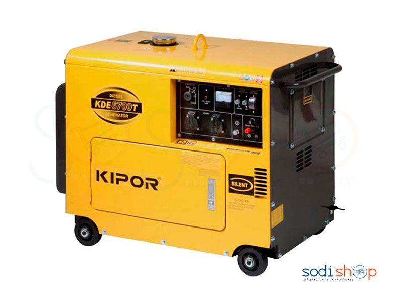 Groupe Electrogène-Kipor KDE6500T3 Générateur diesel silencieux – 5 KVA