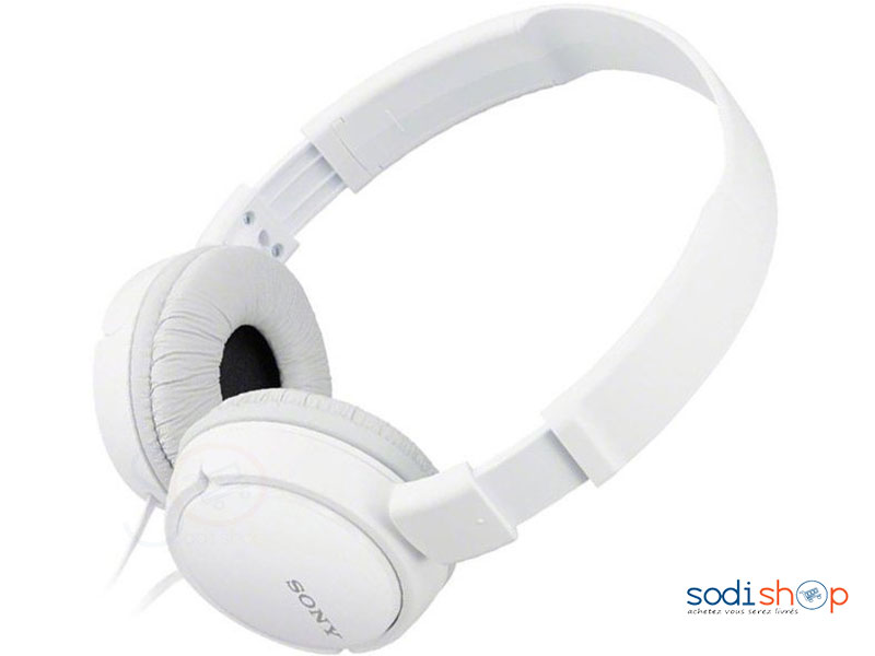Casque d'écoute stéréo - son puissant de qualité élevée Sony ZX110 Blanc